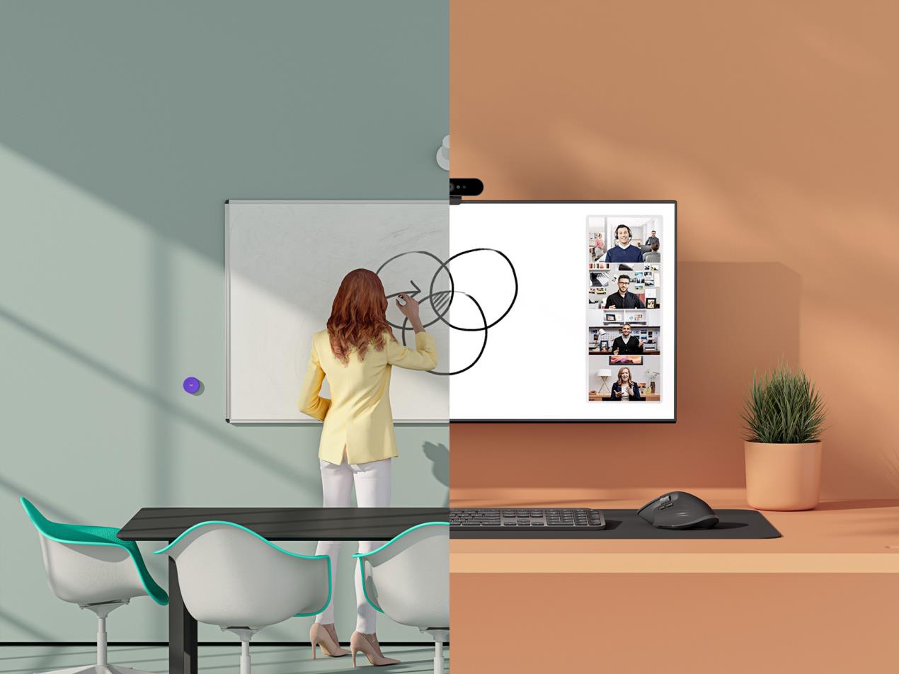 Image for Logitech Introduces A Collaborative Whiteboard Solution For Hybrid Offices And Classrooms