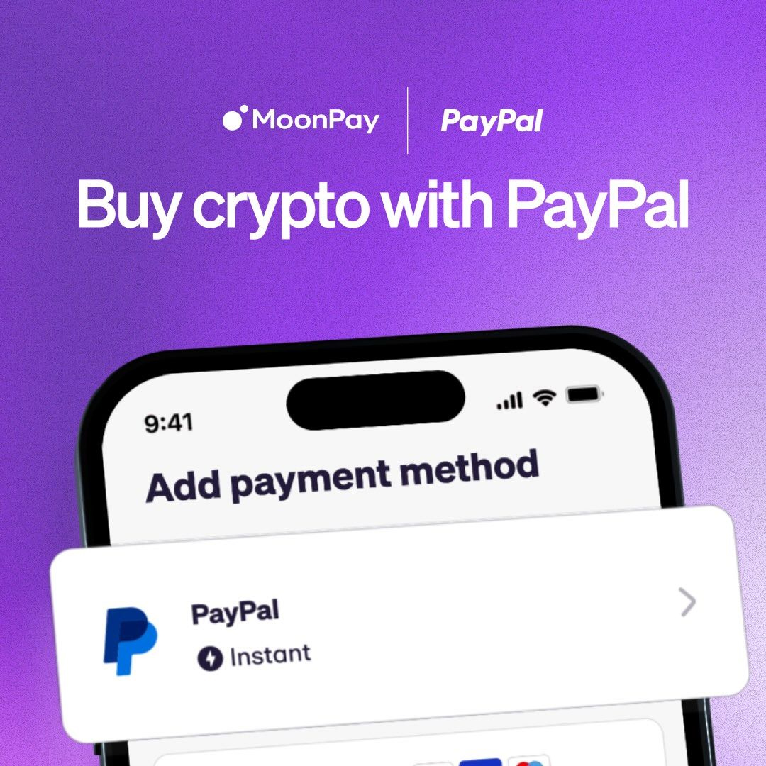 Image for MoonPay Now Lets Users Buy &amp; Sell Crypto Funded By PayPal