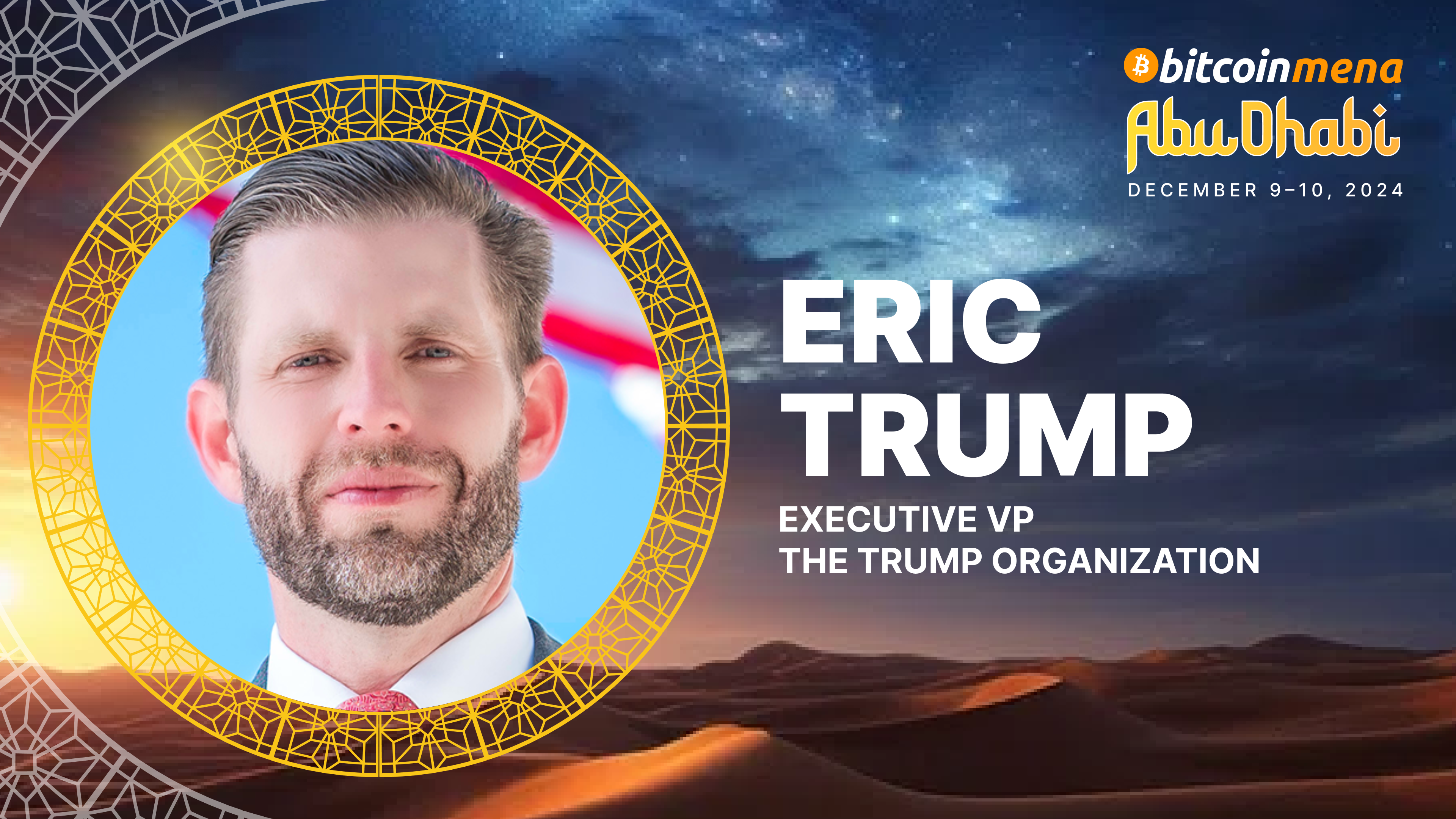 Image for Eric Trump, Prince Filip Of Serbia To Speak At Bitcoin MENA In Abu Dhabi This December